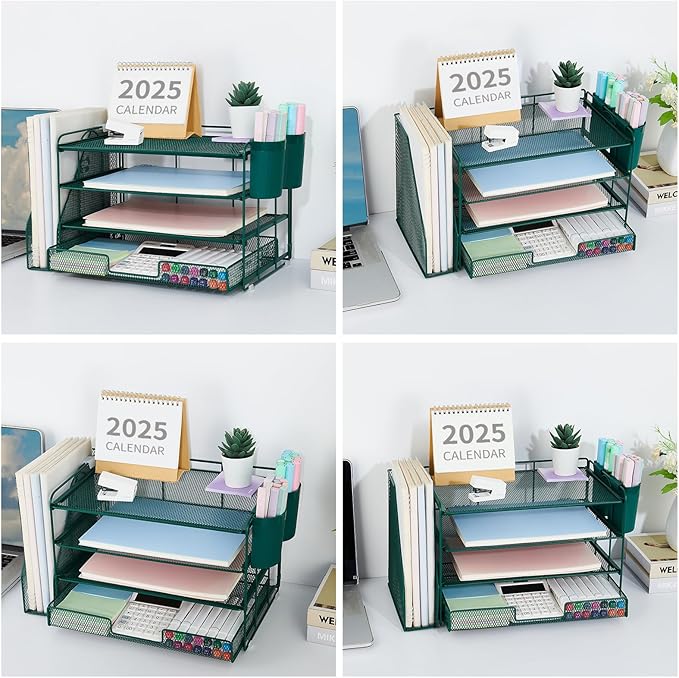 OPNICE Desk Organizer, 4-Tier Desktop File Organizer - Image 5