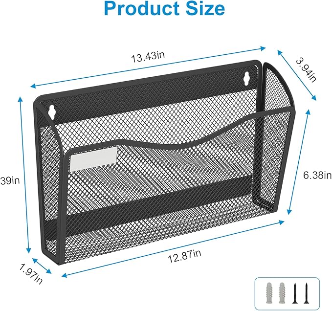 BOHDK Magnetic Wall File Holder 3-Pack - Image 3