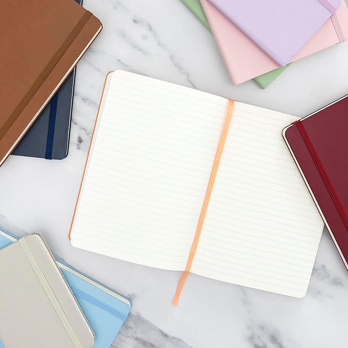 PAPERAGE Lined Journal Notebook, 160 Pages, Medium 5.6 in x 8 in - Image 6