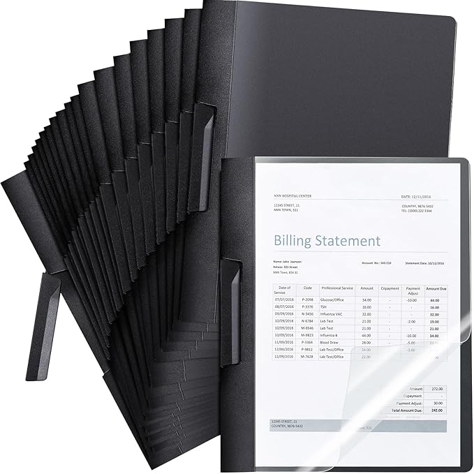 Maitys 25 Pack Durable Clear Report Covers by Unknown