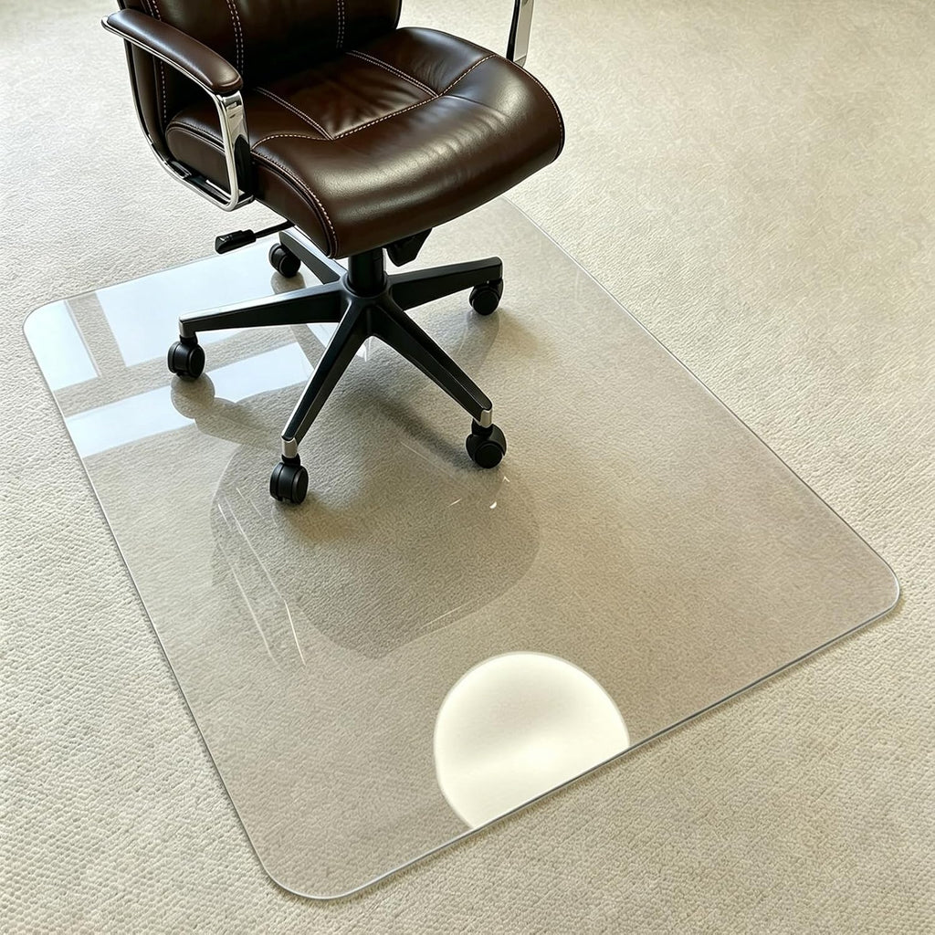 32"x48" Heavy Duty Clear Office Chair Mat for Carpet | Chair Mat Under Computer Desk Floor Mat Protector for Carpeted Floors, Can be Used on Carpet or Hard Floor