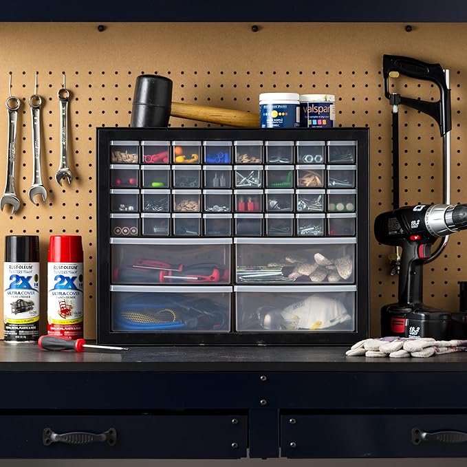 IRIS USA Screw Tool Organizer Small Parts Cabinet, Electronics Hardware Nuts - Image 2