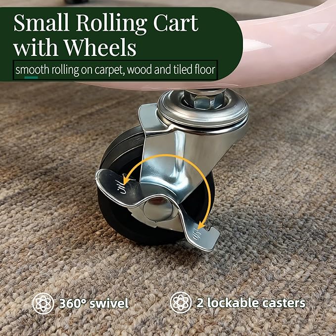 LIWNYRK 2 Tier Rolling Cart - Image 6