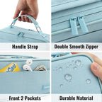 JOINPRO Pencil Case, Large Capacity Pencil Case Organizer; Double Zipper - Image 3