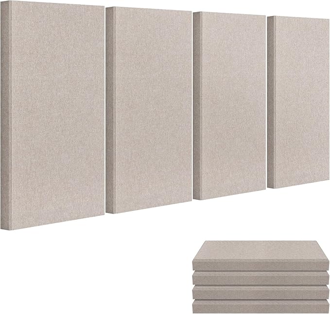 23.62" X 11.81" X 2" Fiberglass Wall Panel, 4 Pack Acoustic Panels, Acoustic by UMIACOUSTIC