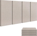 23.62" X 11.81" X 2" Fiberglass Wall Panel, 4 Pack Acoustic Panels, Acoustic by UMIACOUSTIC