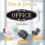 The Office Door Sign for Home and Business，Self-Adhesive Waterproof and - Image 2