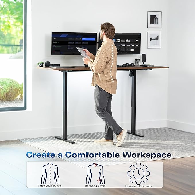 VIVO Large Electric 83 x 30 in Standing Desk, Memory Height Adjustment - Image 4