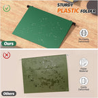 Plastic Hanging File Folders, Letter Size, Reinforced Hang Folders, Standard - Image 2