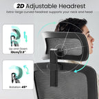 fizzin office chair mesh computer chairs with adjustable, side view