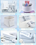 LXEVIHK 20Pcs White Desk Organizers and Accessories - Image 3
