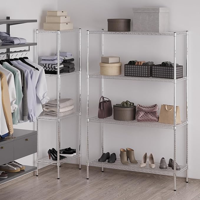 Regal Altair 18" Deep x 48" Wide x 74" Height Wire Shelving Kit | 4-Tier | NSF - Image 5