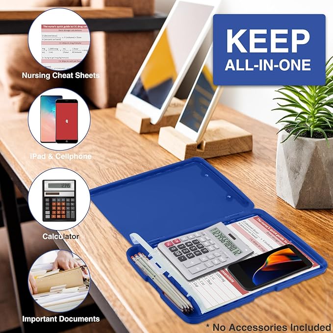 Sooez Clipboard with Storage, High Capacity Nursing Clipboards with Pen Holder - Image 5
