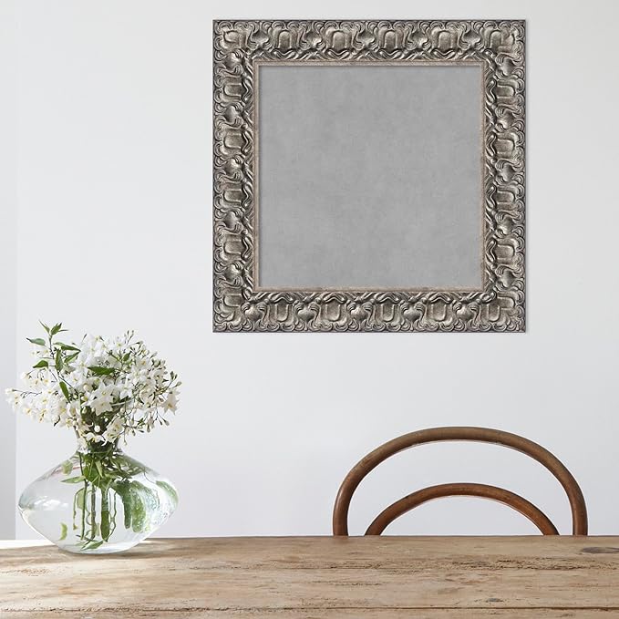 Amanti Art Silver Framed Magnetic Board 22x22 Small Vision Board - Image 5