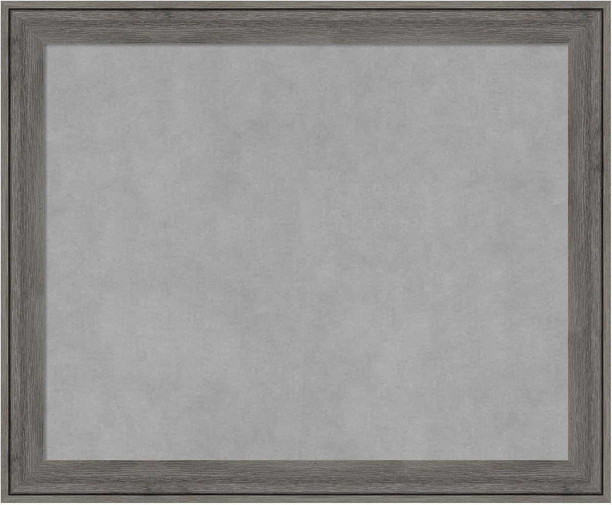 Amanti Art Grey Framed Magnetic Board 19x23 Small Vision Board