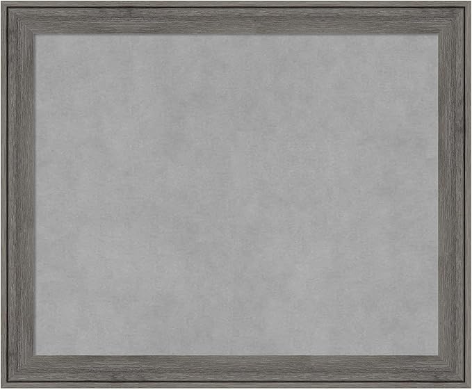 Amanti Art Grey Framed Magnetic Board 19x23 Small Vision Board by AmantiArt