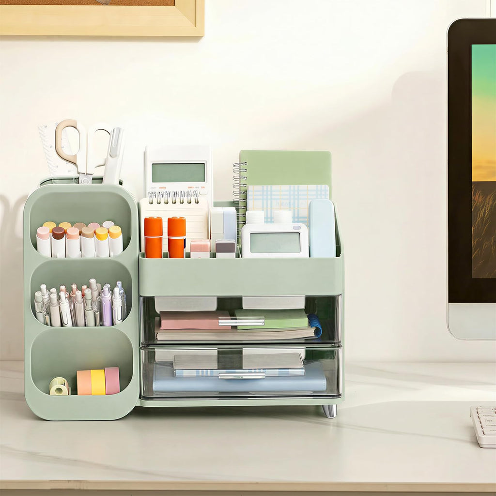 hblife desk organizer with pen pencil holder for, close-up detail