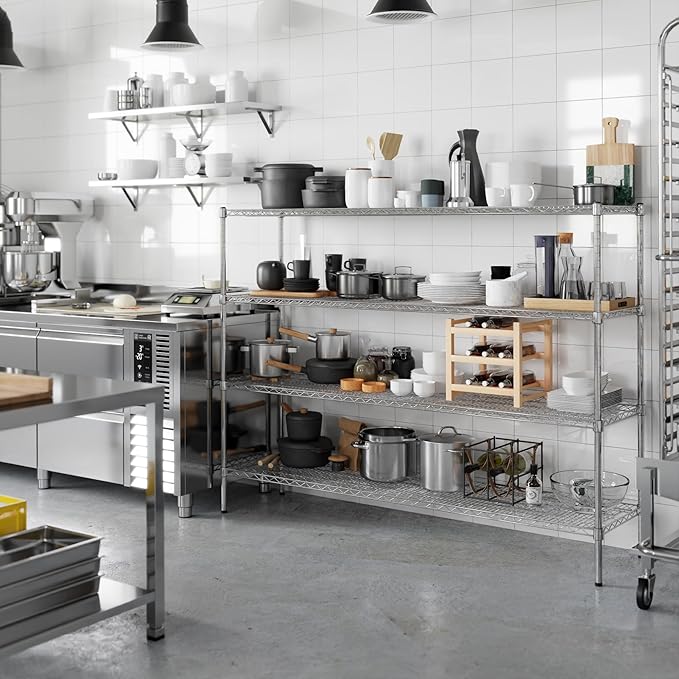 Regal Altair 18" Deep x 72" Wide x 54" Height Wire Shelving Kit | 4-Tier | NSF - Image 5