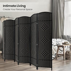 6 Panel Room Divider, 6Ft Folding Privacy Screen, Tall - Image 4