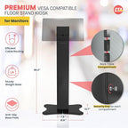 CTA Digital Kiosk with Printer Shelf VESA Compatible Floor Stand Kiosk with - Image 2
