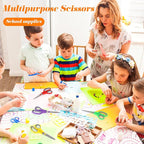 Scissors Bulk Set of 24-Pack, Taotree 8" Scissors All Purpose Comfort Grip - Image 2