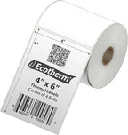4" x 6" Thermal Labels | 4 Rolls | 1100 Labels | fits Zebra, Offnova Thermal - Image 2