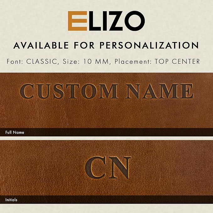 ELIZO Personalized Custom Desk Pad Set Real Leather Desk Mat Mouse Pad Unique - Image 8