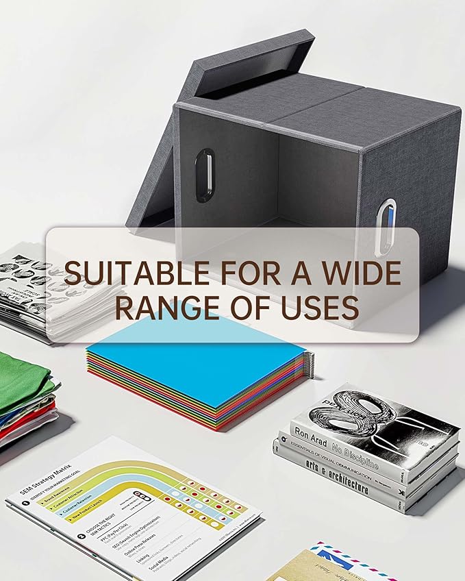 4 Pack File Storage Organizer, Document Organizer, Portable File Box - Image 5