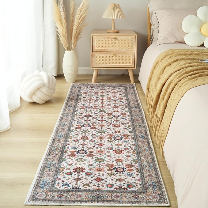 Rugcomf Runner Rug for Hallways Kitchen Rug Non Slip 2'6''x8' Washable Rugs - Image 6