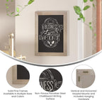 HBCY Creations 18" X 24" Weathered Lightwash Solid Wood Frame Wall Chalkboard - Image 2