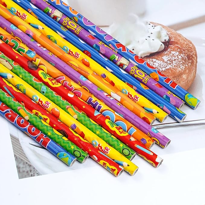 Rbenxia 48PCS 100th Days Wooden Pencils - Image 4