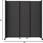 Versare Straightwall Sliding Portable Wall Partition | Freestanding Office - Image 7