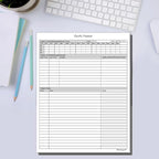 Hourly Planner Notepad. 60 Page Planning Pad w/Appointment Time Block, Task Log - Image 5
