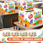24 Pcs Privacy Boards for Student Desks Bright Colored Classroom Desk Divider - Image 6