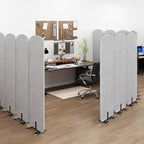 Natwind 5 Panel 122.8 x 71 in Office Room Privacy Protect Space Divider - Image 2