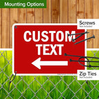 My Sign Center Custom Left Arrow, 7x10 Inches, Simple Style, Arrow Left - Image 5