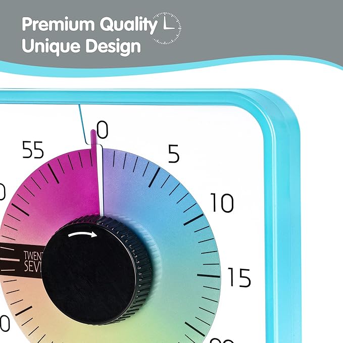 Visual Timer 7.5 inch; 60 Minute 1 Hour Countdown Timer - Image 4