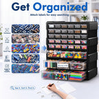 drawer organizer craft organizers and storage with dividers, side view
