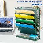 EASEPRES Desk File Organizer Mesh 6-Tier, Hanging Wall Mount Document - Image 7