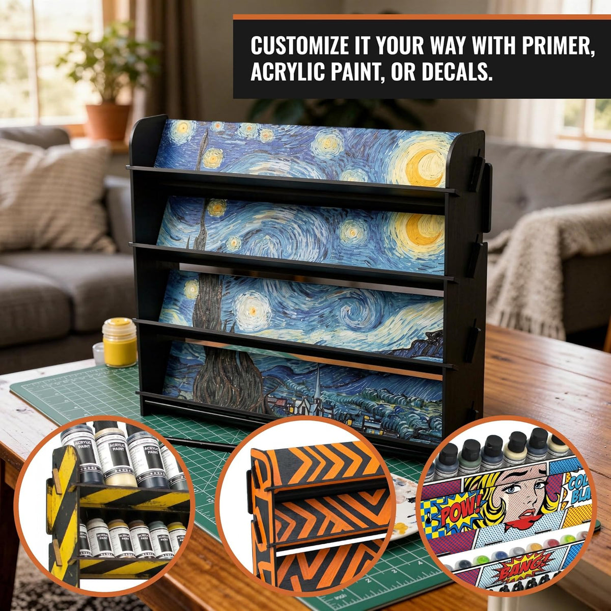 PROSCALE 2x Universal Wall Paint Organizer for Miniatures & Modeling, Ver...