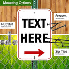 Custom Arrow, Custom Directional Sign, Right Arrow, 12x18 Inches, Rust Free - Image 5