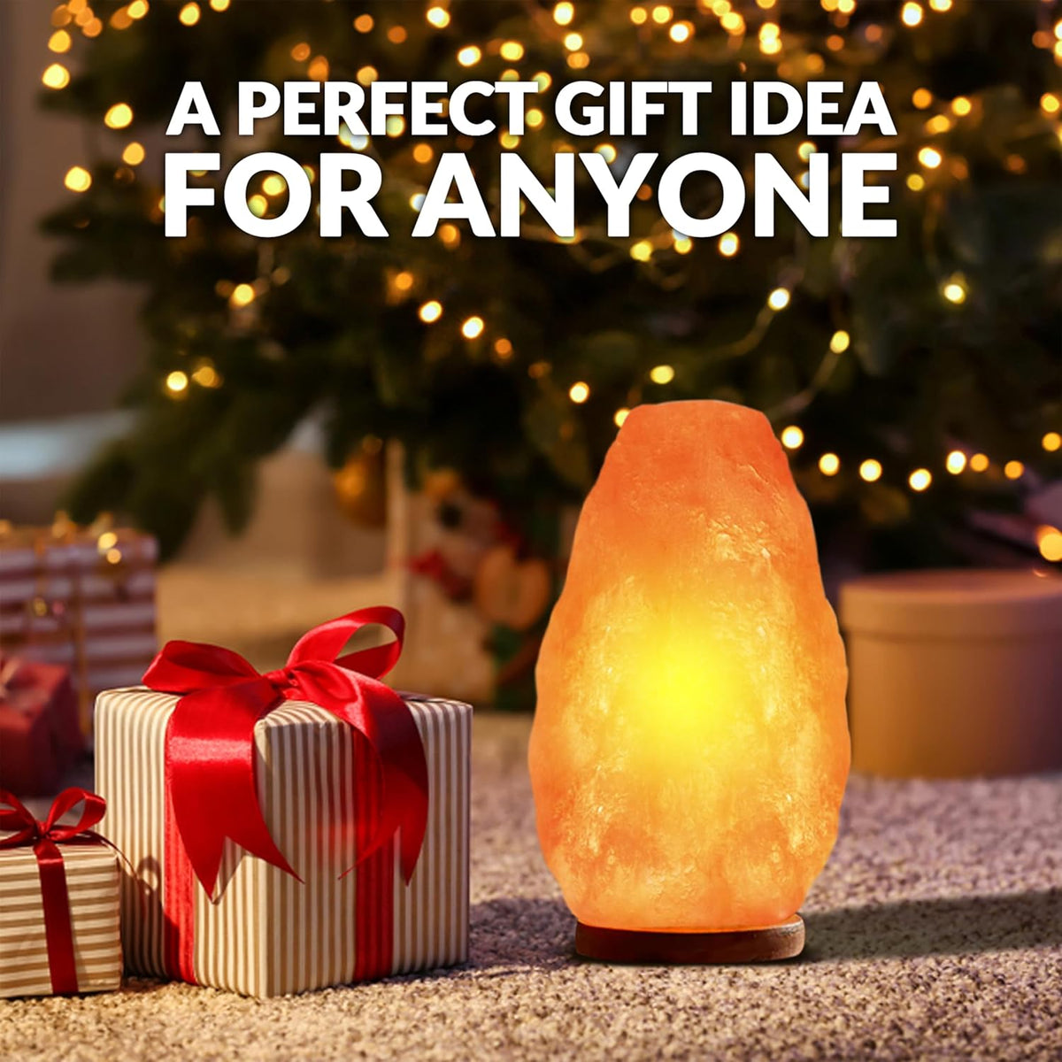 Himalayan Glow Salt Lamp with Touch Dimmer Switch, 5-7 lbs, Natural Pink Crys...