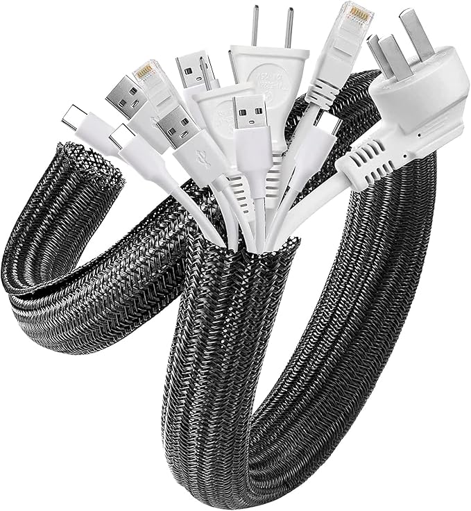 AGPTEK Cable Sleeve Cover, Home Office Wire Management Computer TV Wire Loom by AGPTEK