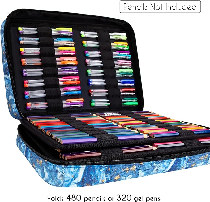 YOUSHARES Big Capacity Colored Pencil Case - Image 2