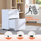 INTERGREAT 3 Drawer Mobile File Cabinet - Image 4