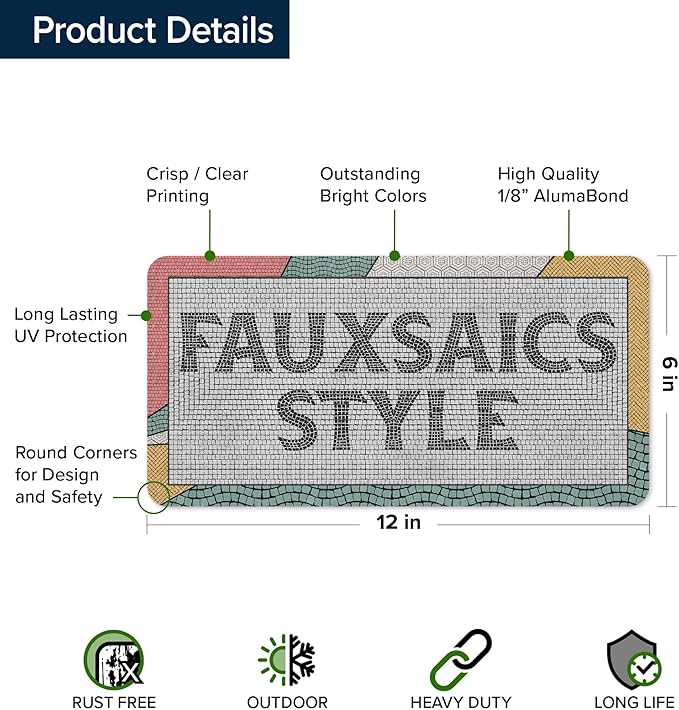 Custom Sign, Custom Street Sign, 11 Font Colors, 13 Font Styles, 4 Hole Options - Image 6