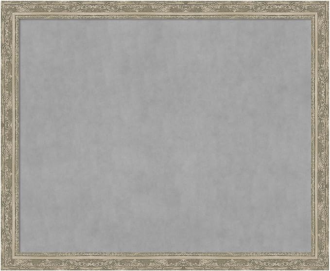 Amanti Art Silver Framed Magnetic Board 36x44 X-Large Vision Board by AmantiArt