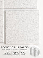 Bumusty Large Felt Bulletin Board 48" x 36" Cork Board Alternative-12 Pack - Image 3