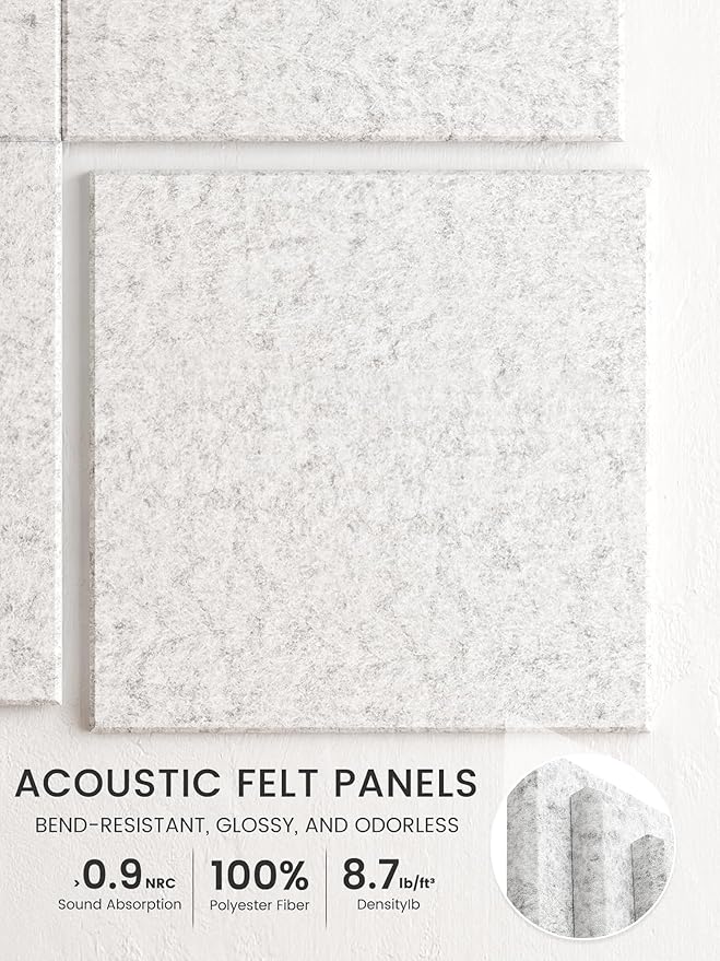 Bumusty Large Felt Bulletin Board 48" x 36" Cork Board Alternative-12 Pack - Image 3