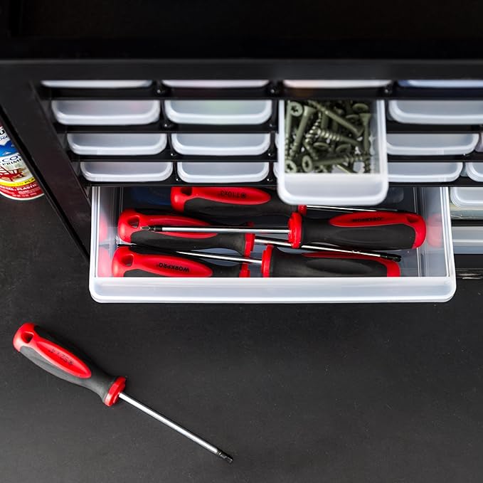 IRIS USA Screw Tool Organizer Small Parts Cabinet, Electronics Hardware Nuts - Image 6